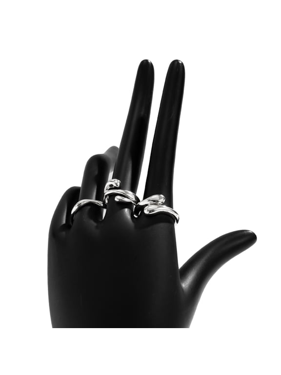 Fashion Forward Lava Rings Bendable Rings Jewelry Set for the Modern Individual