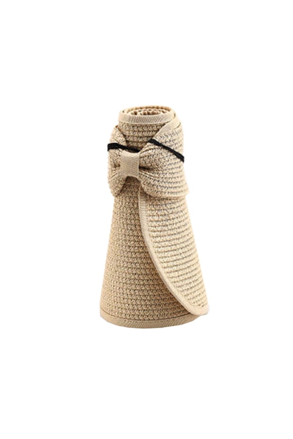 Fashion Girl Women Lady Foldable Roll Up for Sun Beach Wide Brim Straw Visor Hat