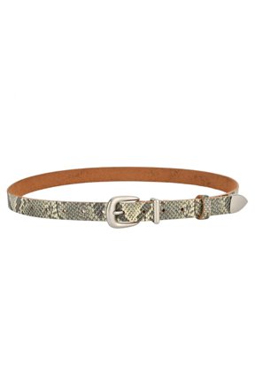 Fashionable Reptile Print Dress Belt 110cm Length Faux Leather Waist Girdle