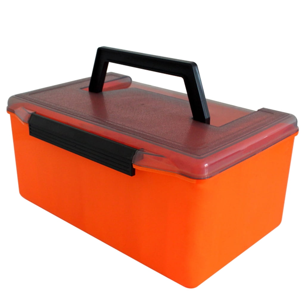Aellinatey Fishing Lined Box 52 Grid Fishing Tackle Box Squid Jig Hard Lures Tool Case