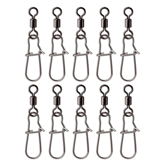 Aellinatey Fishing Safety Swivels Heavy Duty Ball Bearing Swivels for Saltwater Fishing