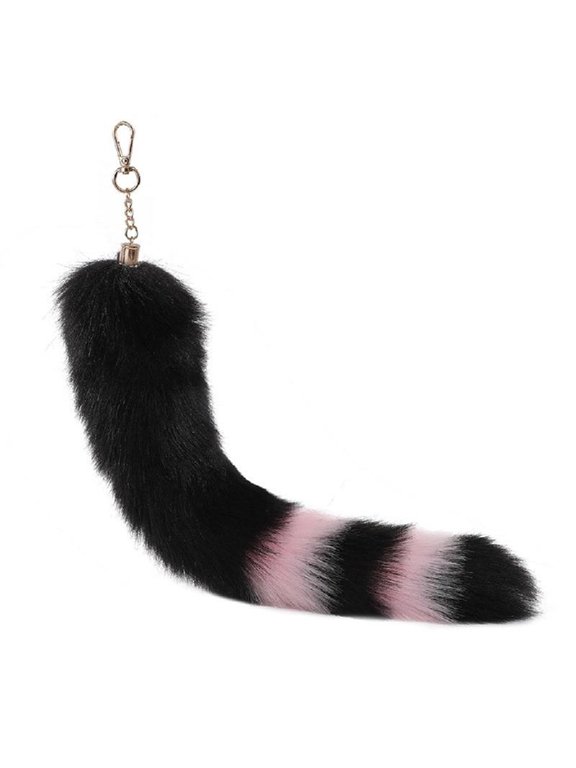 Foxes Tail Keychain Foxes Tail Keyring Soft Furry Bag Hangings Charm Pendant