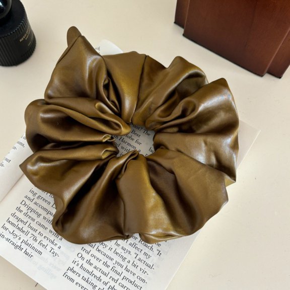 Aellinatey French Style Hair Scrunchie Smooth Polyester Multipurpose Elastic Hair Band
