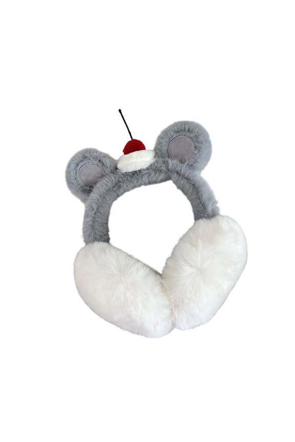 Furry Plush EarMuffs to Keep You Warm in Cold Weather for Skiing Hiking