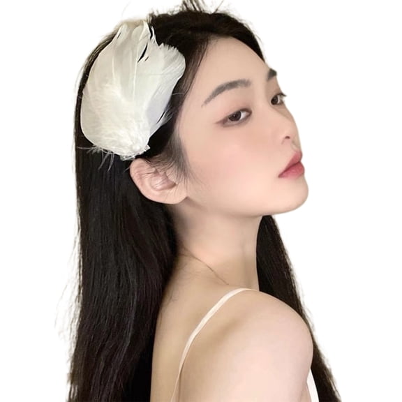 Aellinatey Girls Ballet Hair Clip Feather Shape Hair Barrettes for Teen Spring Summer