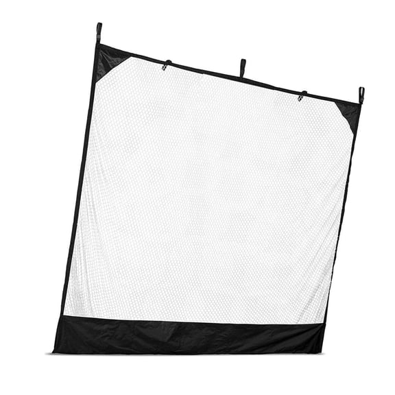 Aellinatey Golf Ball Stop Screen for Home Swing Training, 90 x 84 in Practice Barrier, Polyester Mesh, Garage Backyard