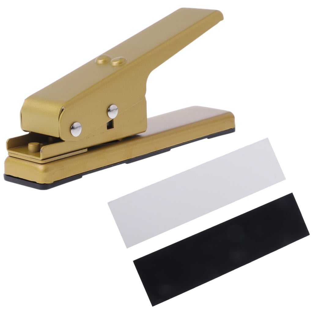 Aellinatey Guitar Picks DIY Plectrum Punch Maker Metal Cutter Pick Shears Abrasive Paper