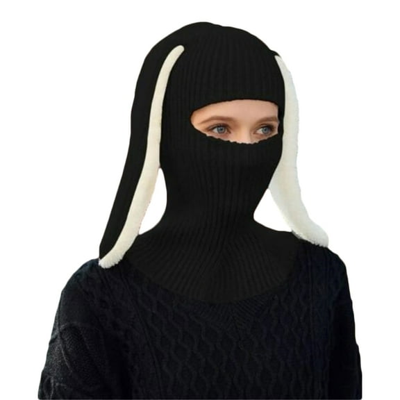 Aellinatey Halloween Bunny Party Hats Balaclava Winter Knitted Hats Headgear Cosplay-