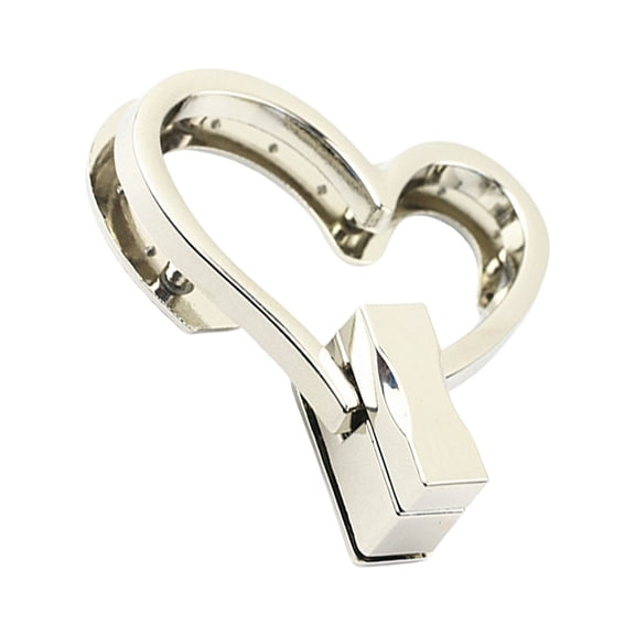 Aellinatey Heart Shape Bag Lock Clasp Bag Closure Metal Turn Lock Buckles for Handbags