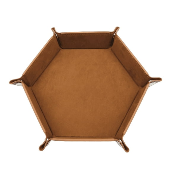 Aellinatey Hexagon Dices Folding Tray Folding Dices Rolling Tray Table Game Part