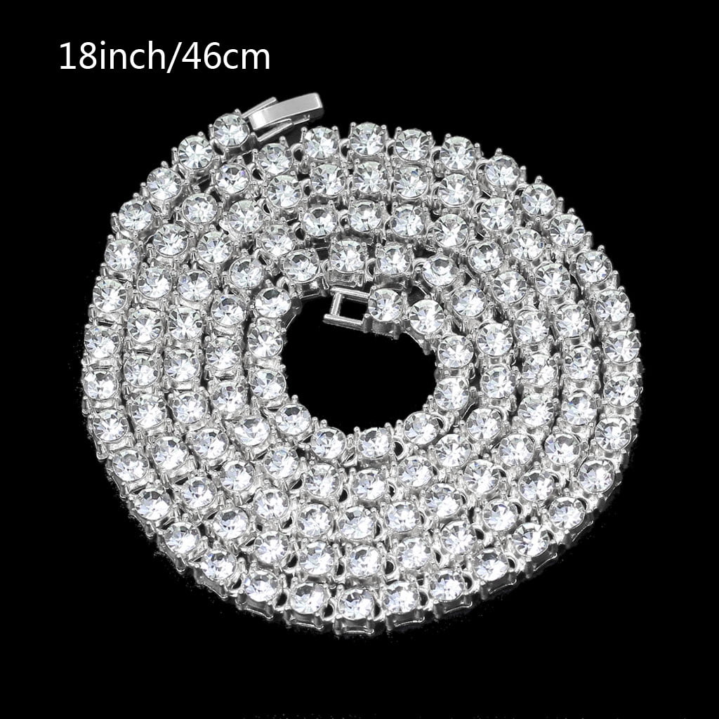 Hip Hop Beads Ball Chain Necklace Bracelets Zircon Women
