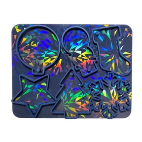 Aellinatey Holographic Christmas Silicone Mold for DIY Ornaments Snowman Resin Mold