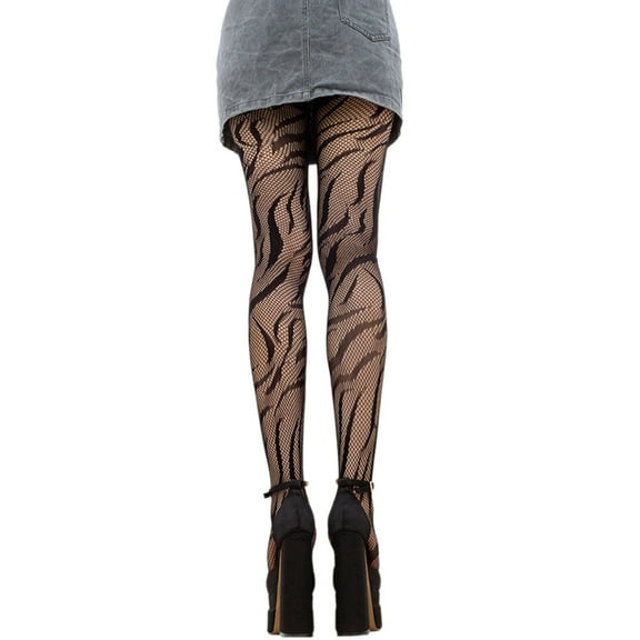 Aellinatey Lace Patterned Tights Fishnet Stockings Summer Stripe Sheer Pantyhose Tights