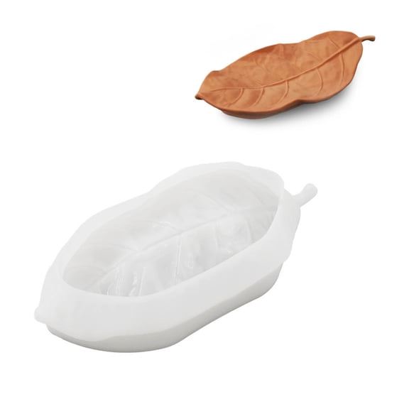 Aellinatey Leaf Shaped Resin Casting Moulds Silicone Molds for DIY Hand Making Trays