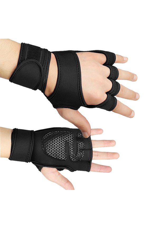 Lifting Gloves with Wrist Straps for Powerlifting, Pull up, Deadlifting