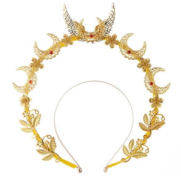 Aellinatey Lolita Halo Crown Headband Baroque Tiara Crown Sweet KC Hair Hoop Girls