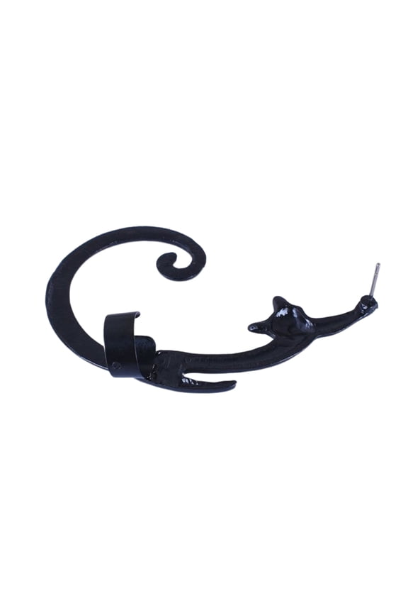 Long for Cat Tail Ear Crawler Cute Cuff Earring Wrap Cuff Stud for Women Dainty