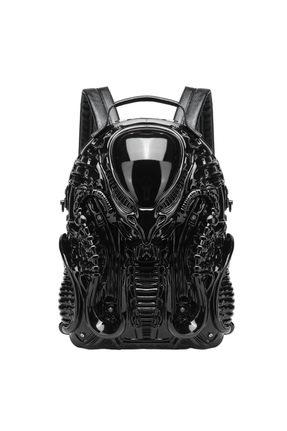 Man Novelty Backpack Halloween Backpack Woman 3D Xenomorph Shaped Backpack