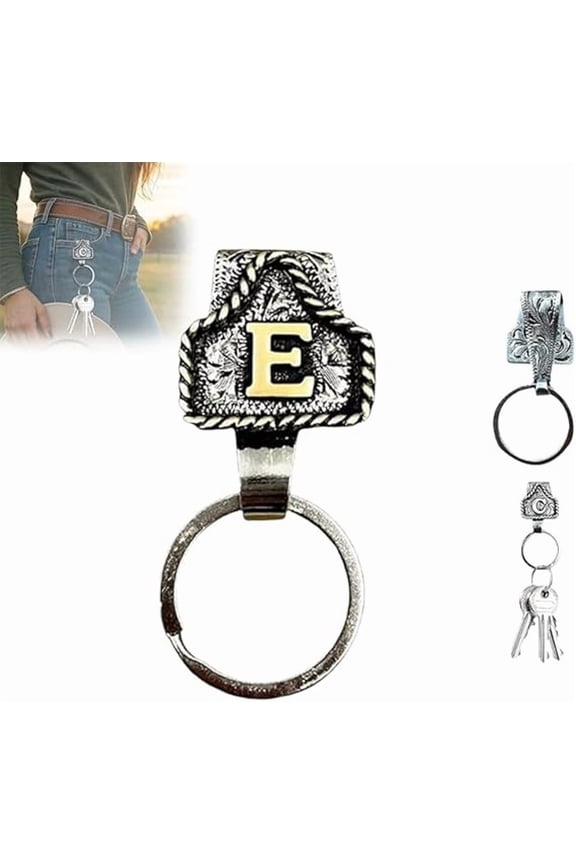 Multiuse Key Holder For Belt Men Accessory Metal Keychain With Letter Design