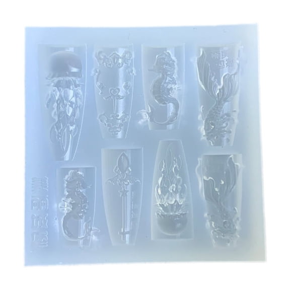 Aellinatey Nail Designing Moulds Nail Embellishment Molds for Delicate Manicure Designs