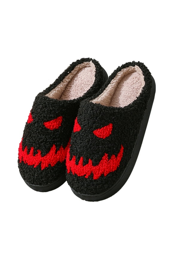Novelty Funny Slippers Soft Fuzzy Slippers Halloween Slippers for Women Men