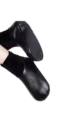 PU Leather Slipper Socks Fleece Lined Floor Carpet Prayer Wear Non Sip Socks