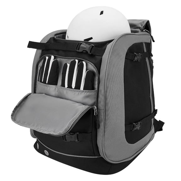 Aellinatey Padded Ski Backpack for Travel Gear Bag for Boot Skis/Snowboard Helmet Goggles