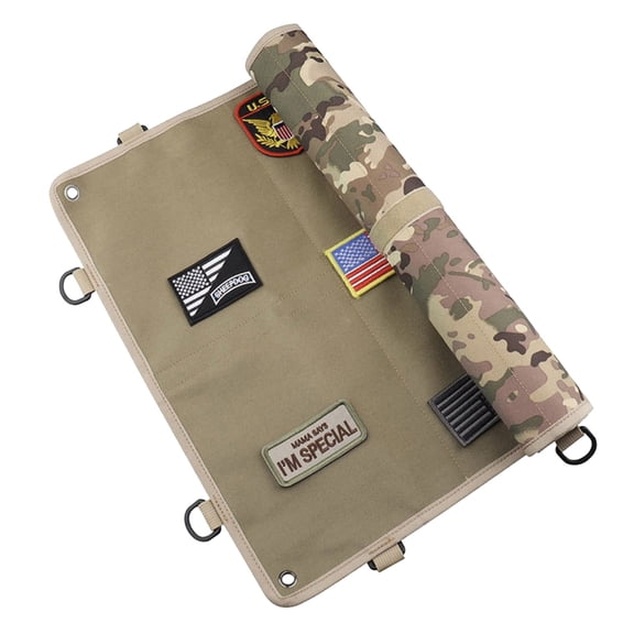 Aellinatey Patches Display Panel Holder Board Foldable Wall Board Panel for Showing Morale Hook & Loop Emblems Patc