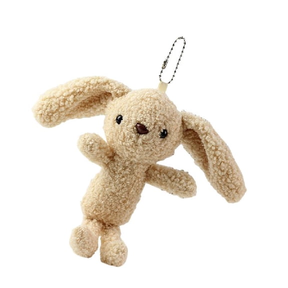 Aellinatey Plush Big Ear Rabbits Keychain Pendant Lovely Hangings Decoration Bag Pendant