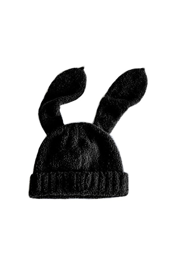 Plush Rabbit Ear Hat Female Cosplay Costume Cap Winter Hat Teens Warm Headwear