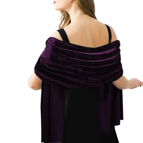 Aellinatey Plush Velvets Shawl Comfortable Sophistication Shawl Dating Night Shawl
