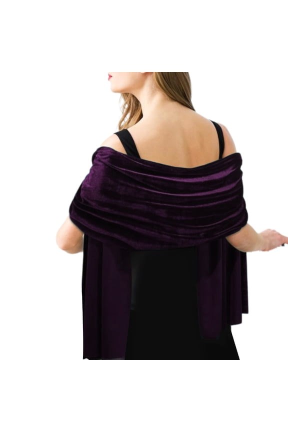Plush Velvets Shawl Comfortable Sophistication Shawl Dating Night Shawl