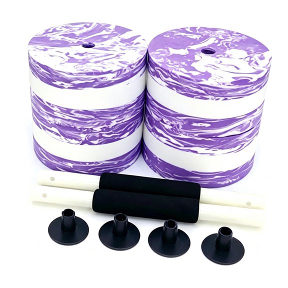 Aellinatey Pool Exercise Dumbbells for Aquatic Training, EVA Foam Pair with Center Grip, Low Strain Water Fitness Routines