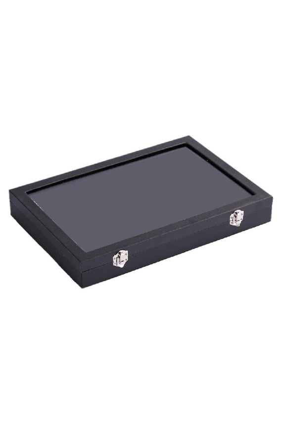 Practical Rings and Pins Showcase Large Plush Display Box for Wall or Tabletop