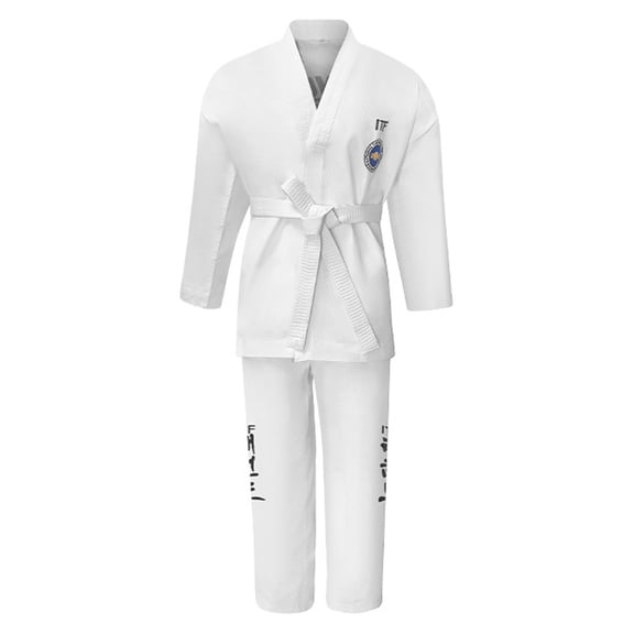 Aellinatey Professional Karate Gi Set Adult Kid Karate Uniform for Taekwondo Training