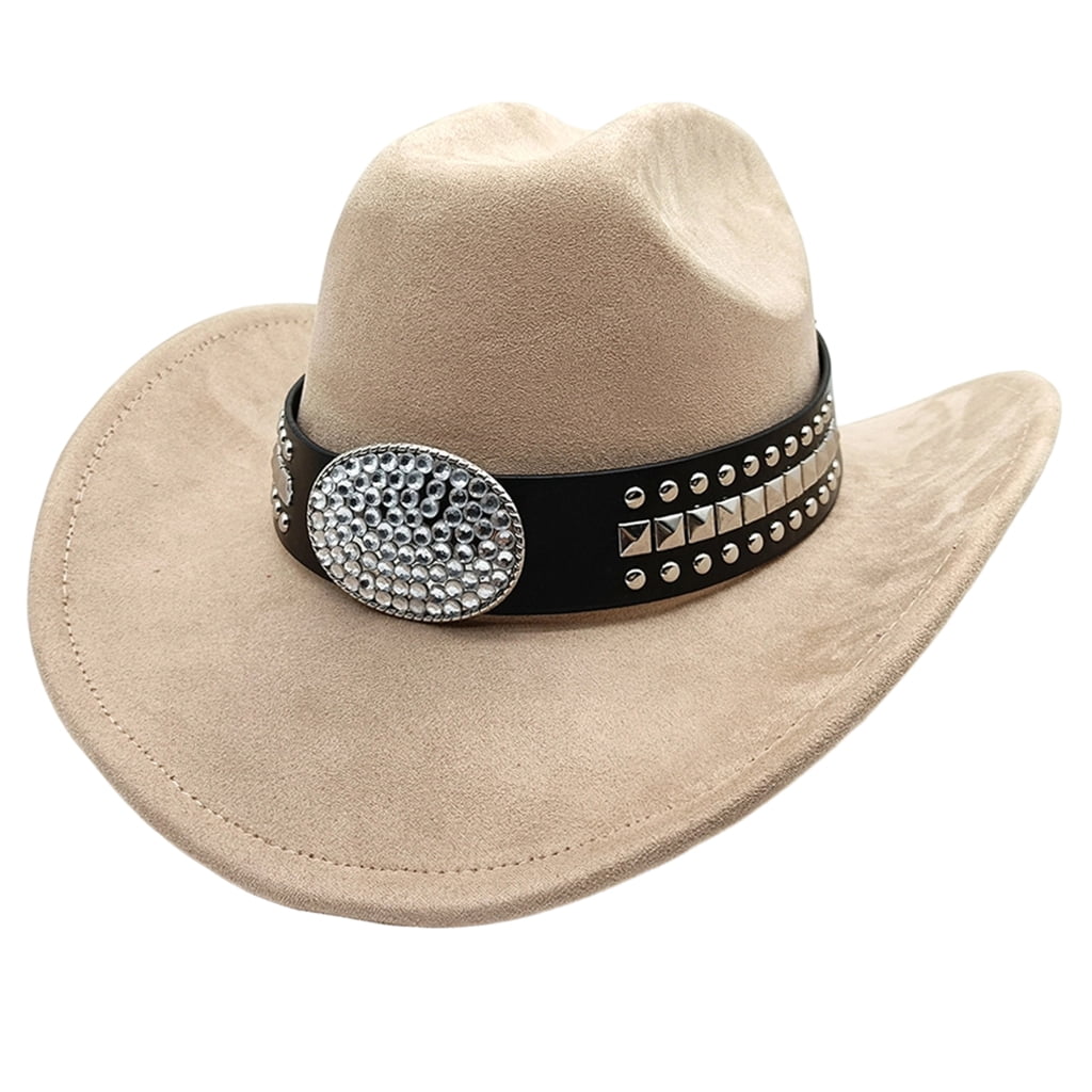 Prom Cap Aellinatey Punk Wide Brims Fedoras Cap for Adult Formal Occasion Daily ...