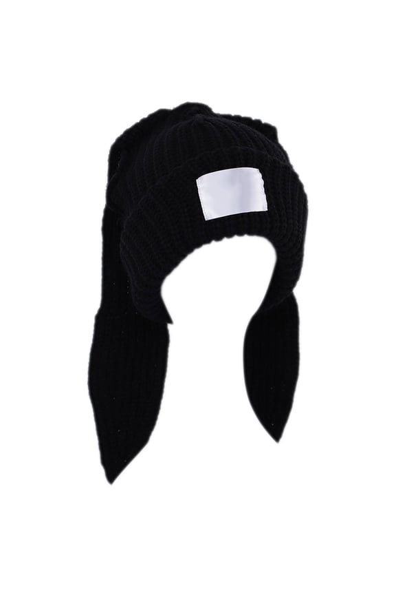 Rabbit Knit Hat Long Ear Hat Skullies Beanie Rabbit Ears Hat Cute Bunny Hat
