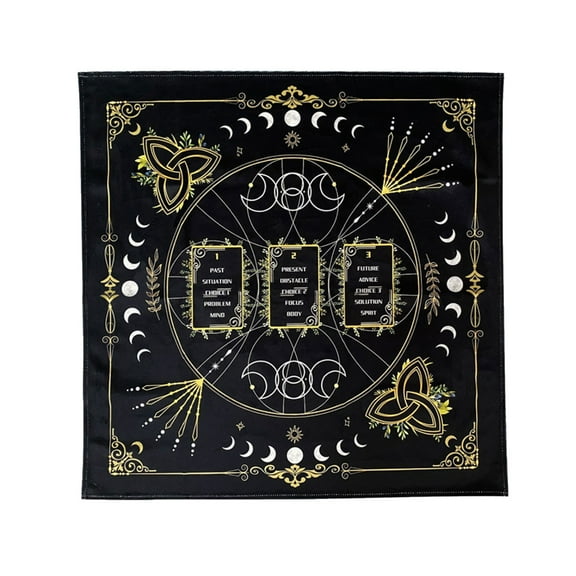 Aellinatey Reading Card Tarots Card Tablecloth Divinations Card Table Cloth Tapestry