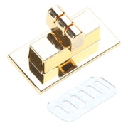 Aellinatey Rectangle Shape Clasp Turn Lock Twist Locks DIY Leather Handbag Bag Hardware