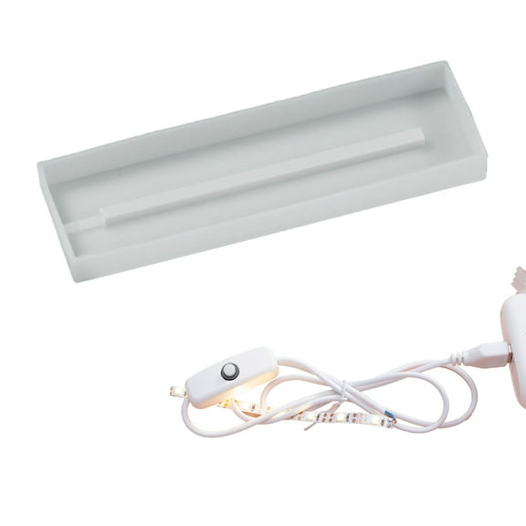 Aellinatey Resin Silicone Mould with LED Light for DIY Table Lamp Home Decorations