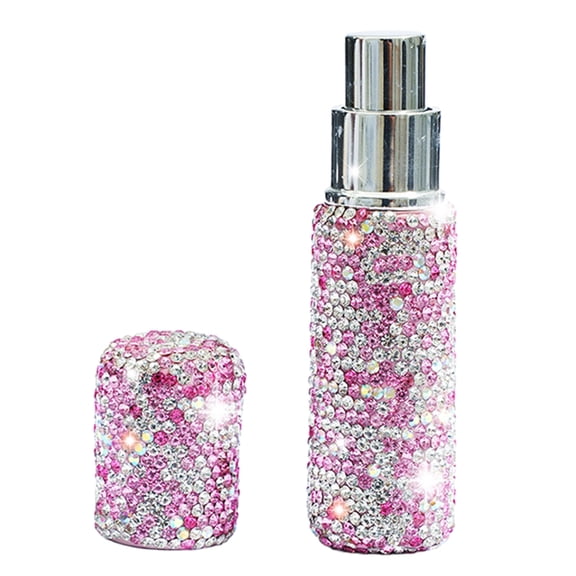 Aellinatey Rhinestone Empty Portable Spray Bottle Cosmetic Perfumes Spray Bottle Mini