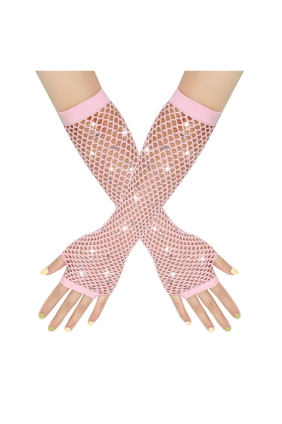 Sexy Fishnet Gloves Hollow Wrist Gloves for Concert Costume Accessories