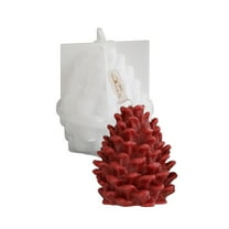 Aellinatey Silicone Candle Mold Pinecone Shape Flexible Silicone Molds for Home Decors