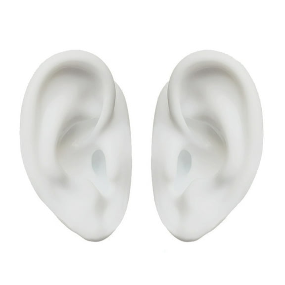 Aellinatey Silicone Ear Model Reused Ear Displays Mould 1:1 Piercings Practice Tools