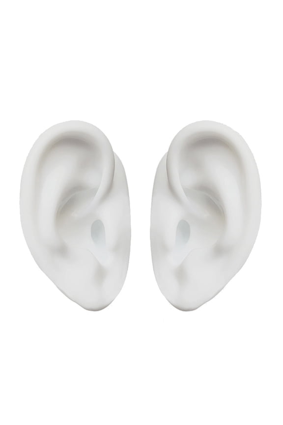 Silicone Ear Model Reused Ear Displays Mould 1:1 Piercings Practice Tools