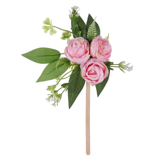 Aellinatey Simulation Rose Flower Cake Decoration Silk Artificial Rose For Formal Event
