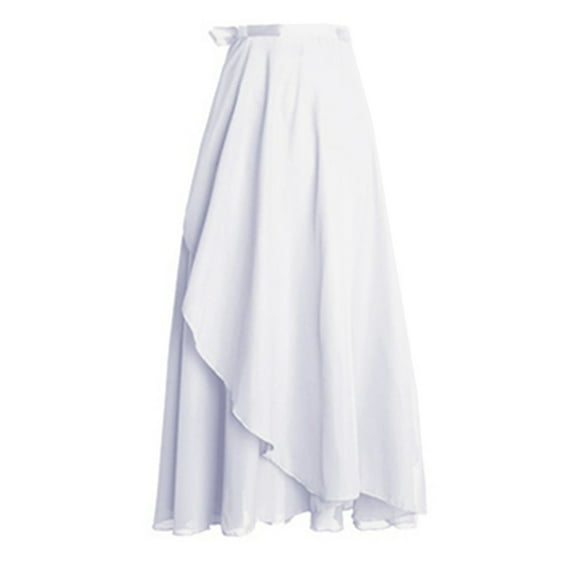 Aellinatey Sophisticated Ballet Wrap Skirt for Dancers Women Tie Waist Swing Long Skirts