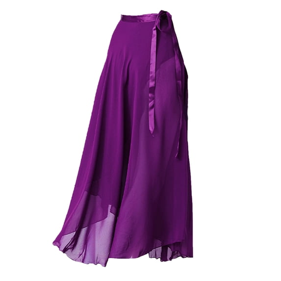 Aellinatey Sophisticated Ballet Wrap Skirt for Dancers Women Tie Waist Swing Long Skirts