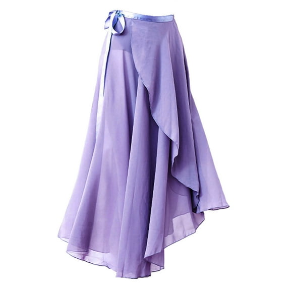 Aellinatey Sophisticated Ballet Wrap Skirt for Dancers Women Tie Waist Swing Long Skirts