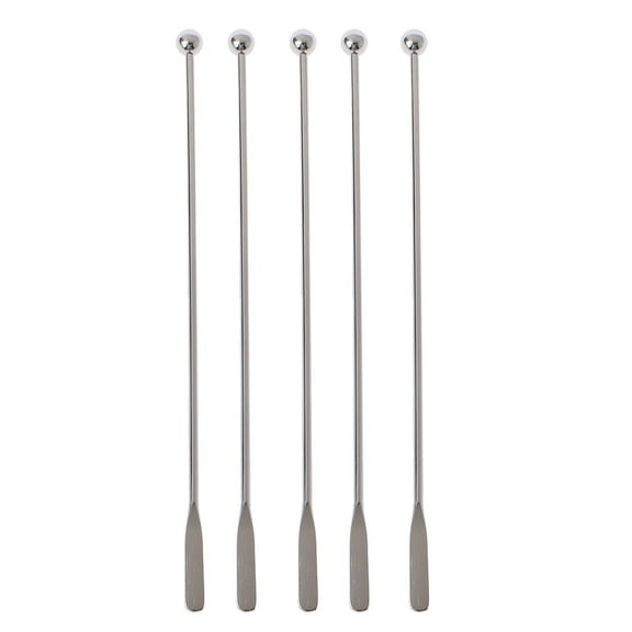 Aellinatey Stainless Steel Coffee Beverage Stirrers Stir Cocktail Drink Swizzle Stick